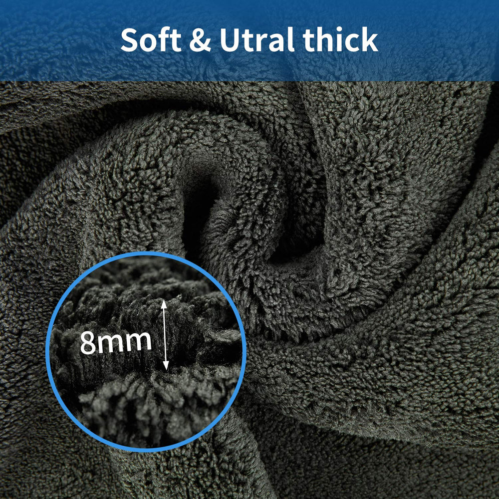 Bmlei ultra-thick towel, 16x16 inches, soft on paint and scratch-free