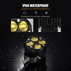BMPUG IP68 waterproof LED work light for boats and outdoors