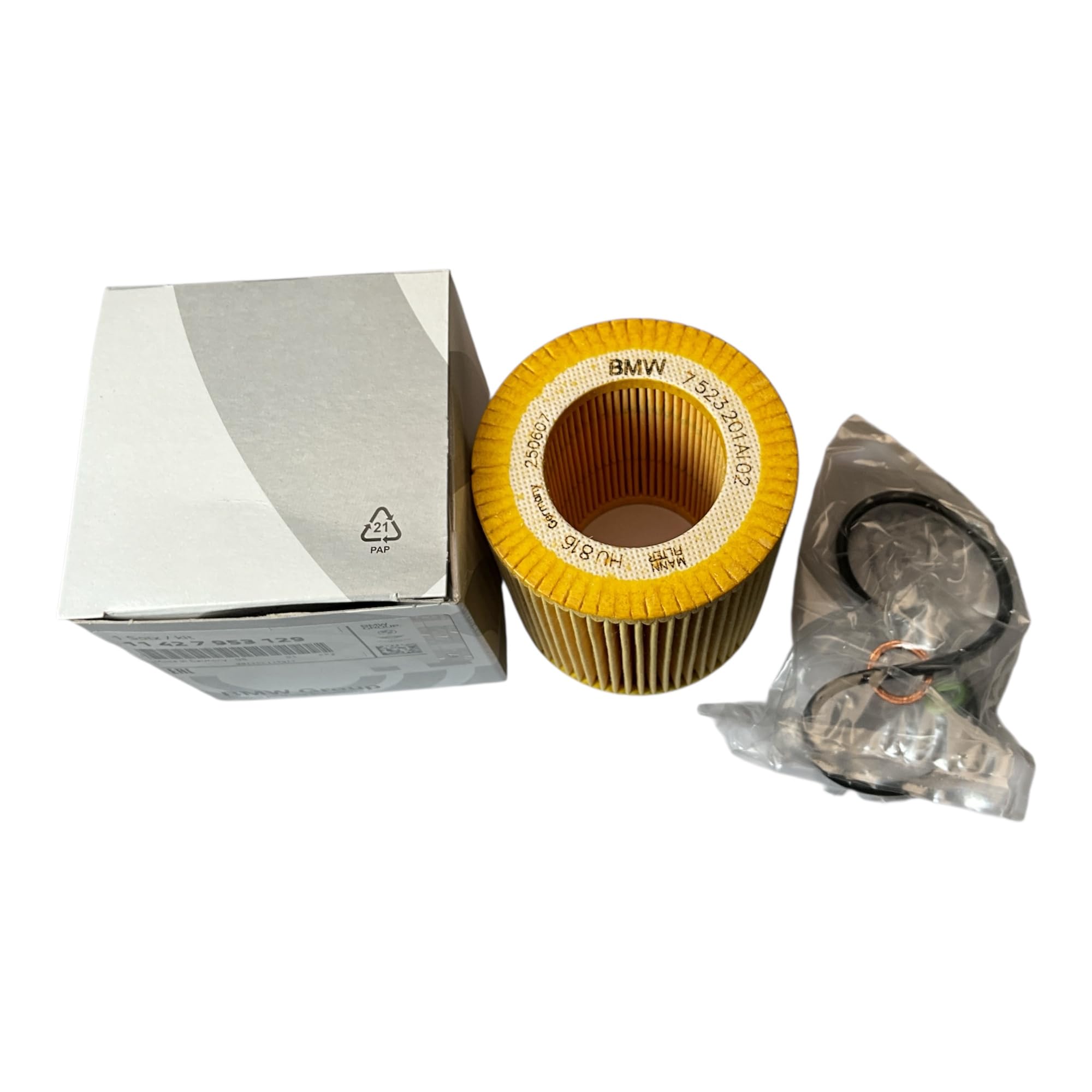 BMW 11427953129 on-car mount demonstrates precise fit and easy replacement.