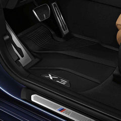 BMW all-weather floor mats for G01 X3 front mats protect the interior from dirt and spills