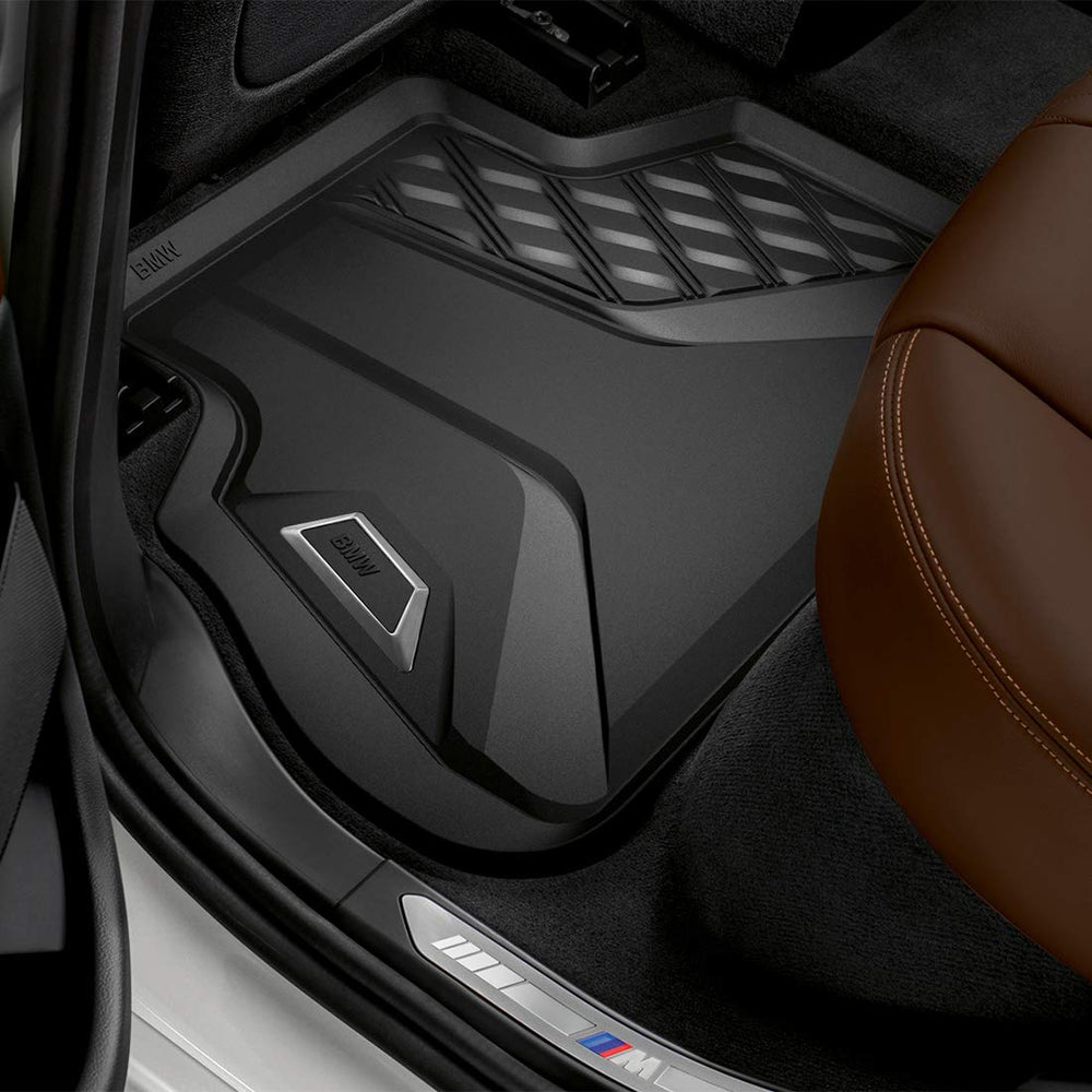 BMW all-weather floor mats for G05 X5 rear provide durable protection against dirt and moisture
