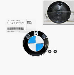 BMW emblem grommets 51141807495 enable secure installation.