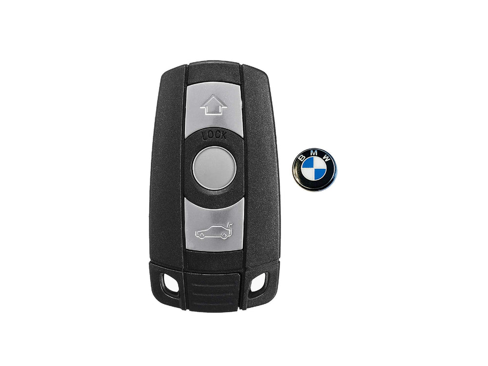 BMW Key Emblem direct-fit close-up, showcasing OEM quality for seamless vehicle compatibility.