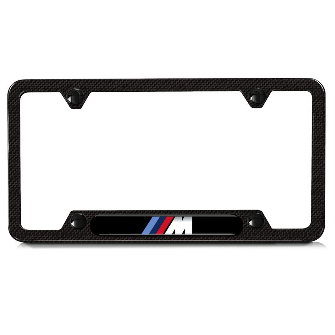 BMW M carbon fiber license plate frame adds authentic M Performance styling with OEM-grade durability