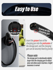 BMZX EV Charger Holder keeps cables neatly managed for a clean workspace.