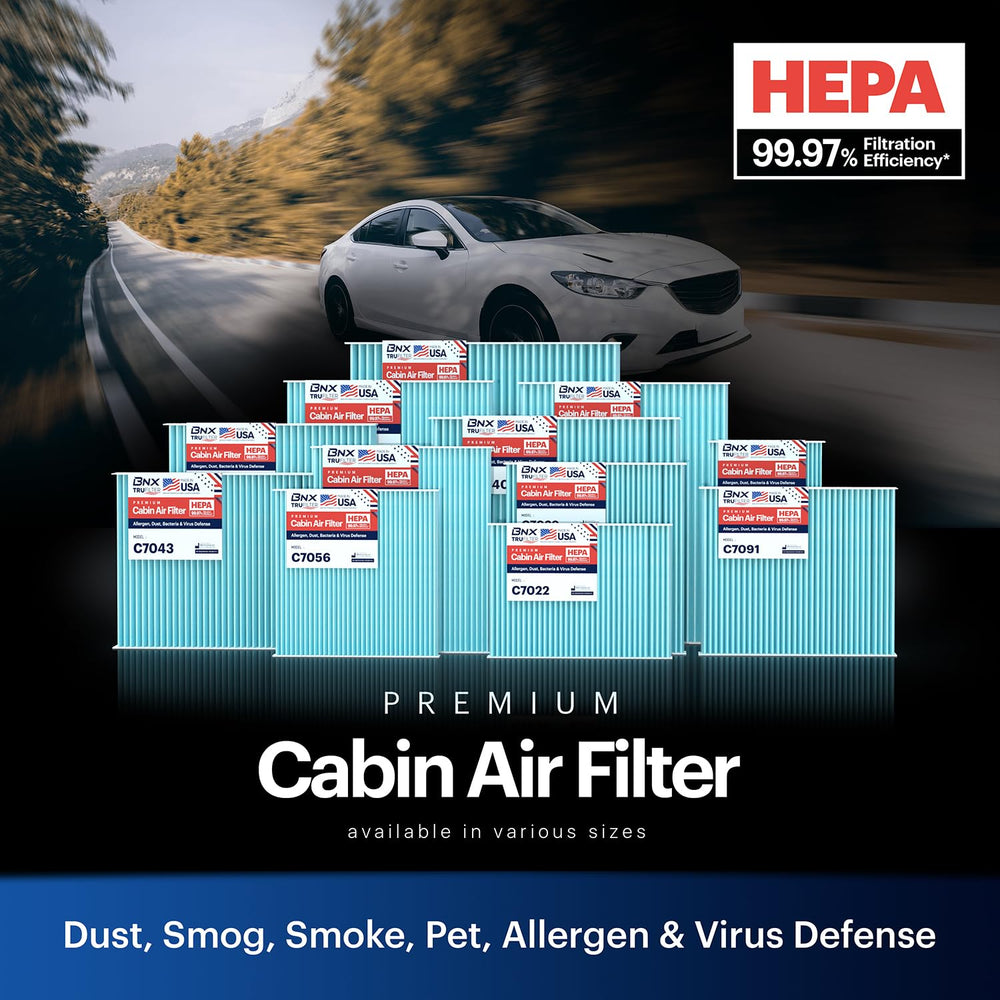 BNX TruFilter C7055 filters pet dander in the cabin