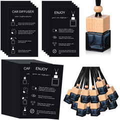 Boao bottle diffuser set with wooden lid for slow fragrance release in cars