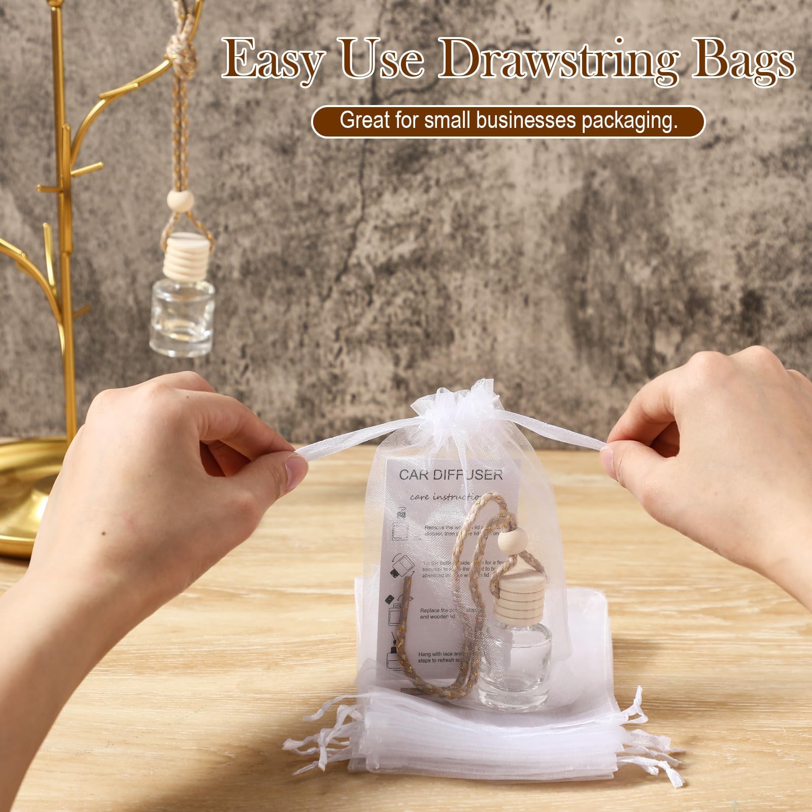 Boao diffuser instruction cards guiding quick setup for consistent scent.
