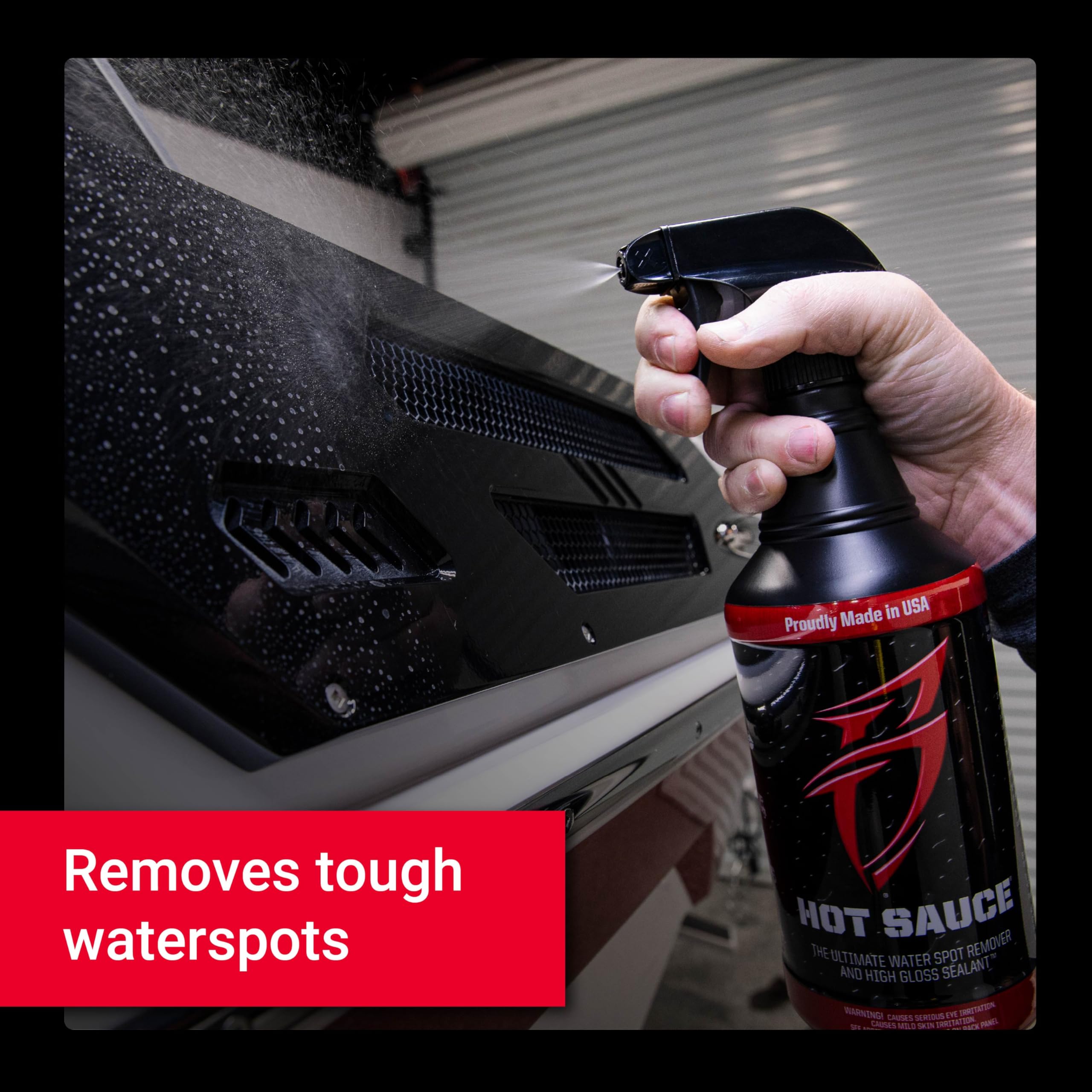 Boat Bling spray-on wipe-off application speeds detailing