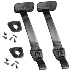 BoatBuckle 24-Inch self-retracting rod holder on deck-mount secures rods during travel.