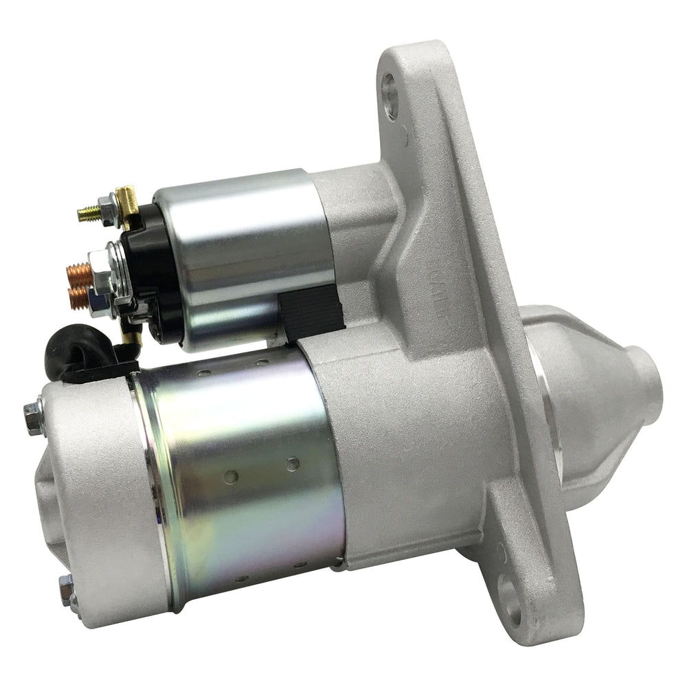 Boatrip starter motor in engine bay view, compact design fits tight spaces.
