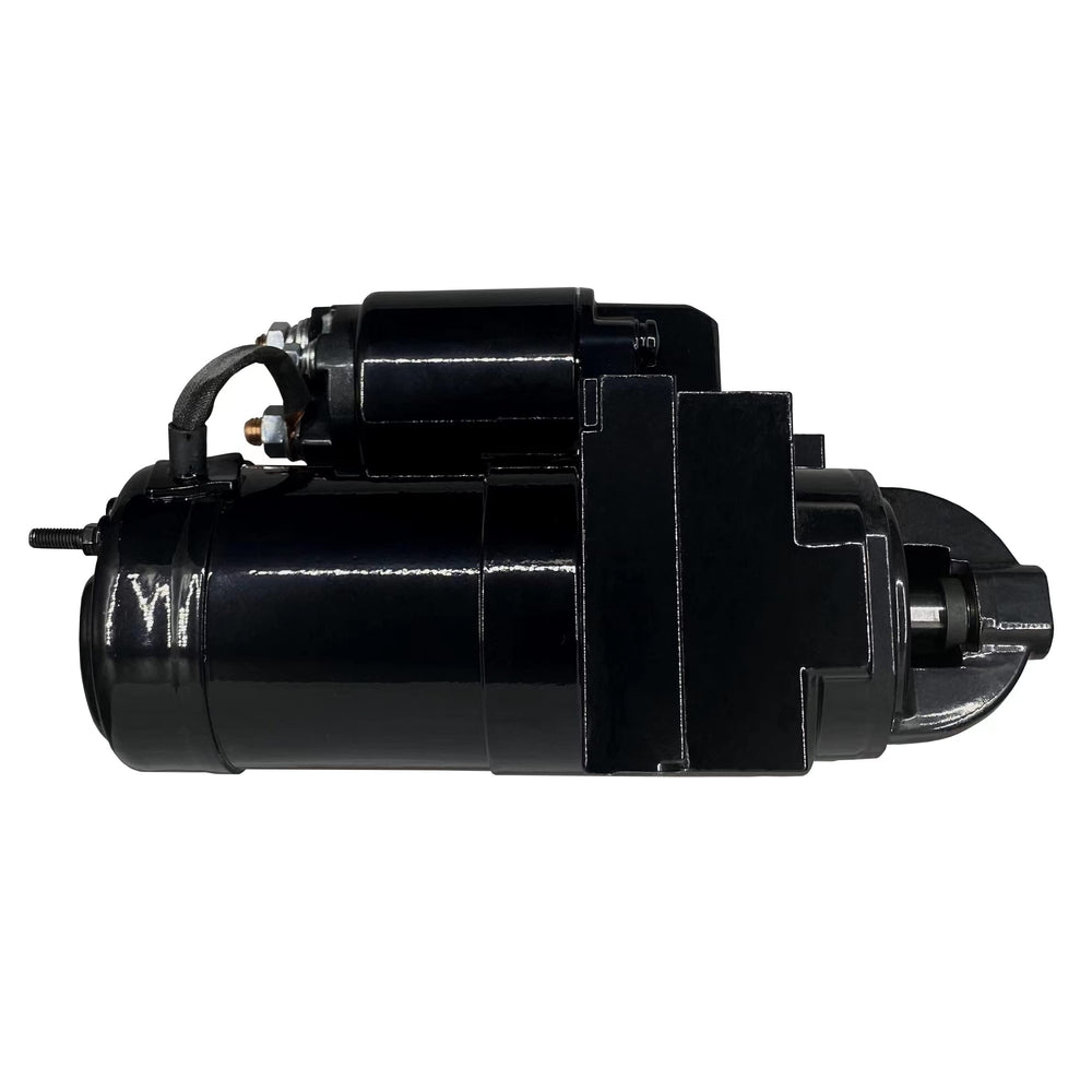 Boatrip starter motor top view shows precise fit and alignment.