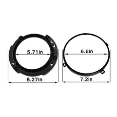 Boatship 7inch round headlight mounting bracket right for Jeep JK, sturdy and secure