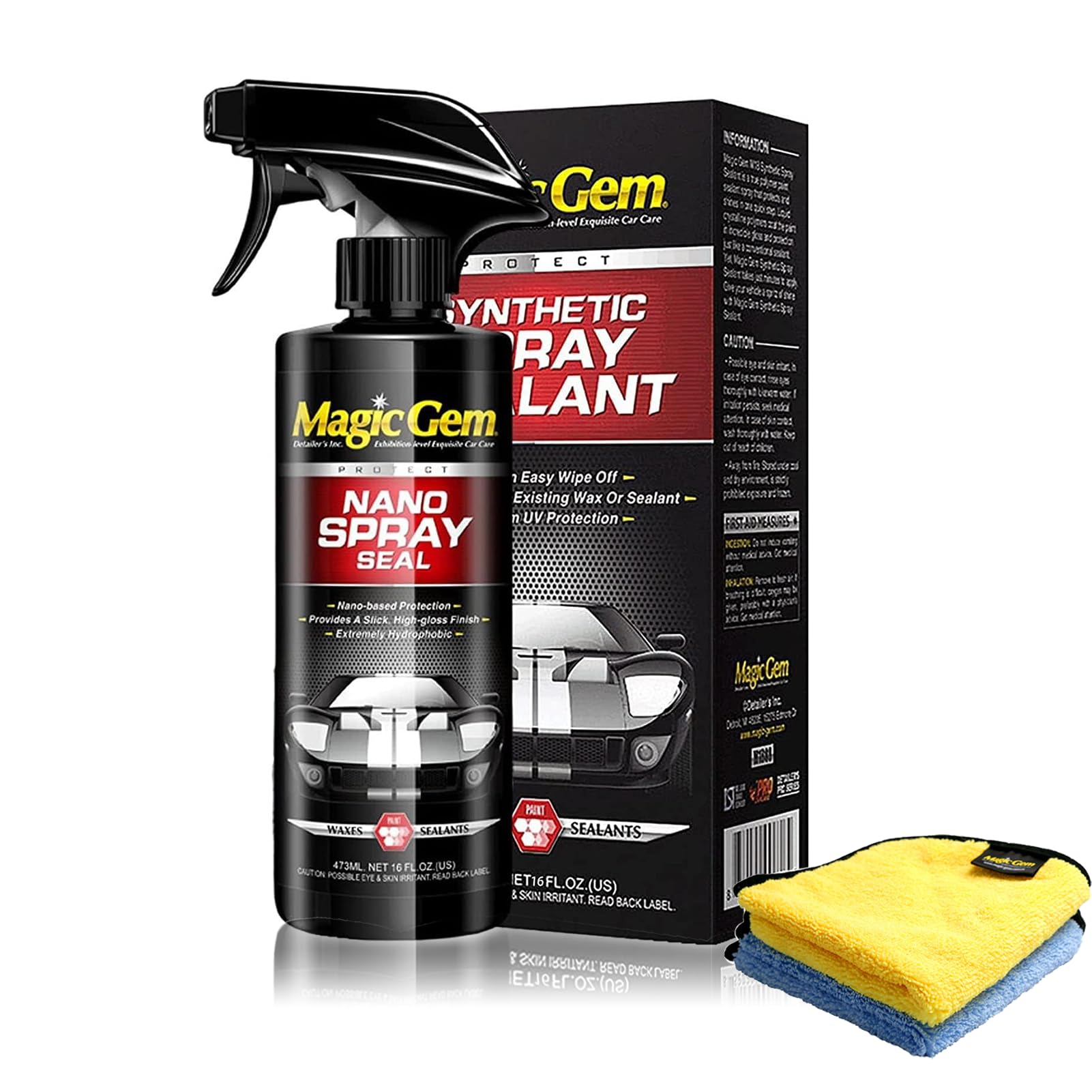 BOBOROI Magic Gem spray bottle front view, ideal for quick car detailing.