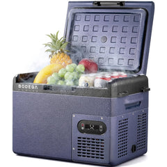 BODEGA 12V car fridge in compact design for travel cooling