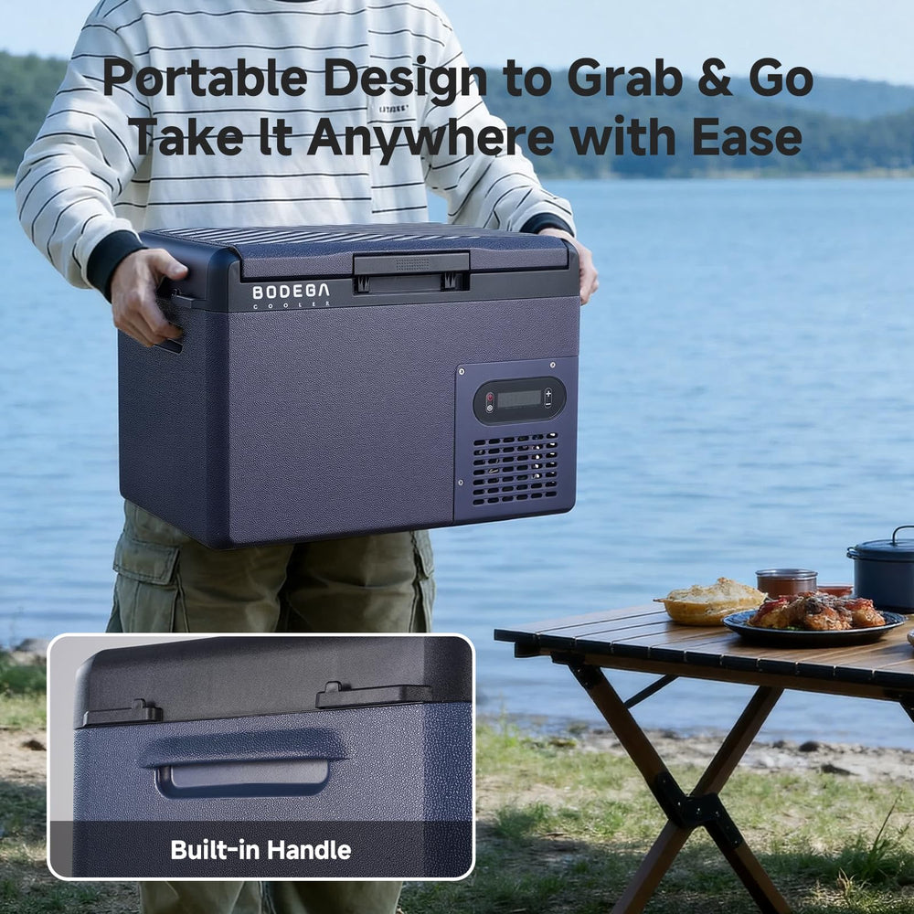 BODEGA 12V car fridge energy-efficient design highlights reduced power draw