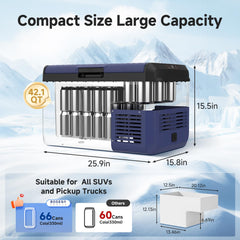 BODEGACOOLER 42QT capacity inside shot, stores more snacks and drinks