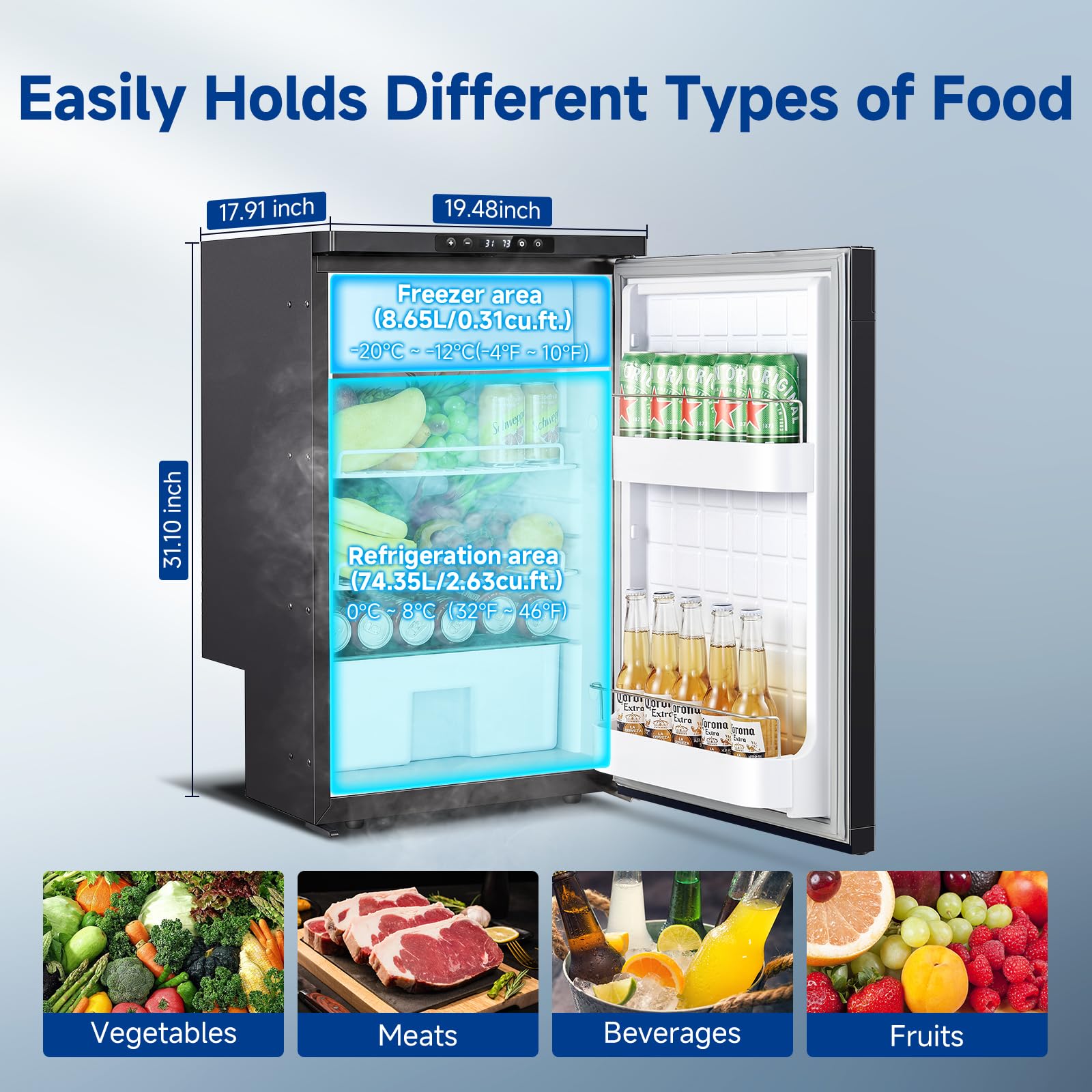 BODEGACOOLER app control panel for easy temperature management