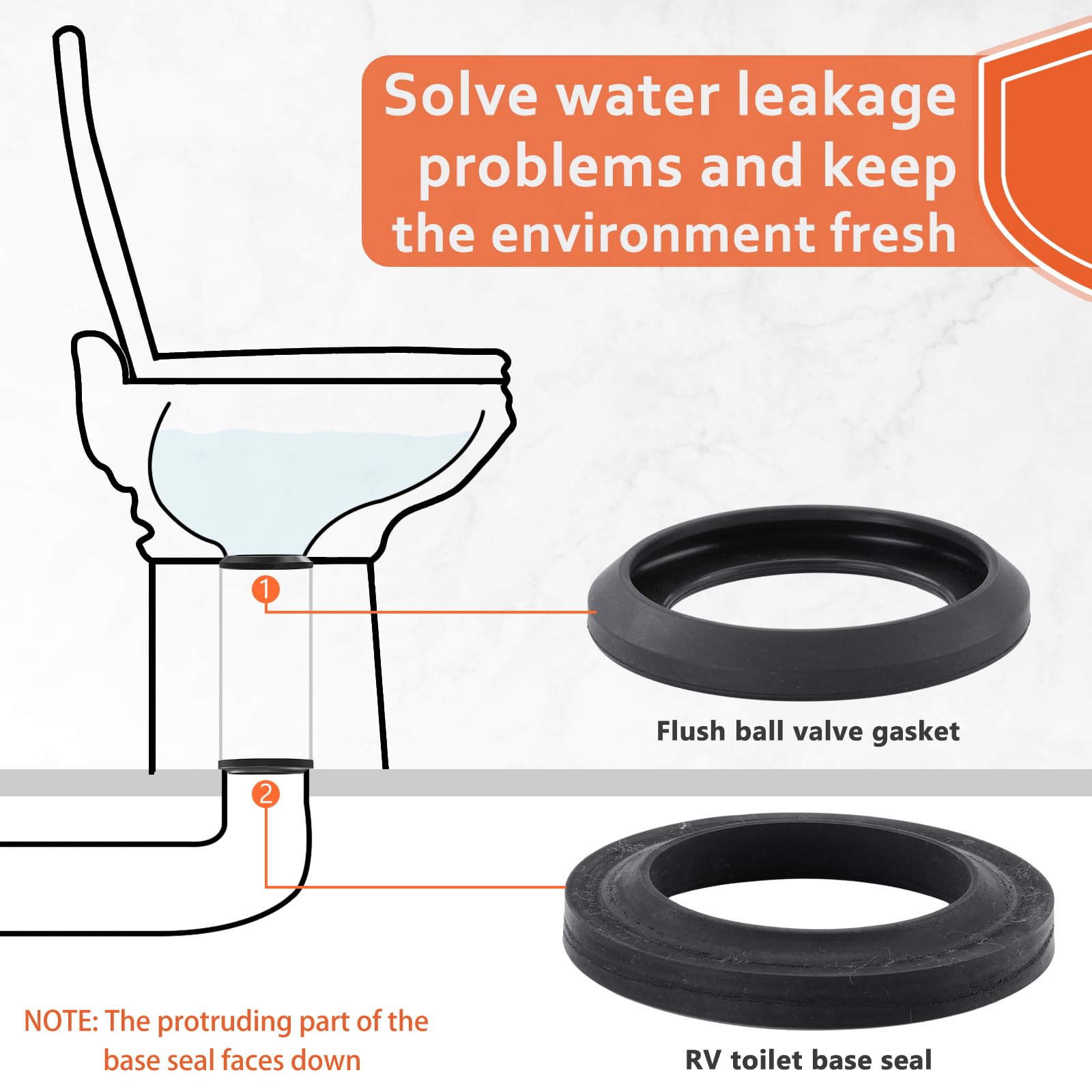 Boeemi plastic gasket 4-pack adds solid compatibility and easy replacement.
