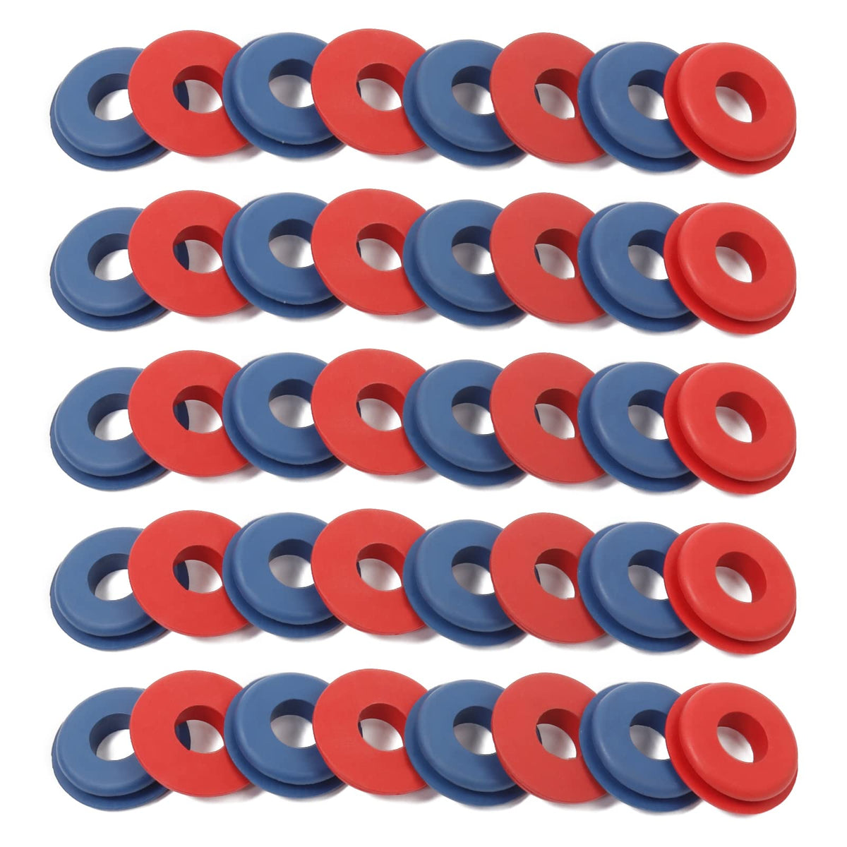 Boeray blue gladhand seals, 20 pieces, color-coded for fast identification.