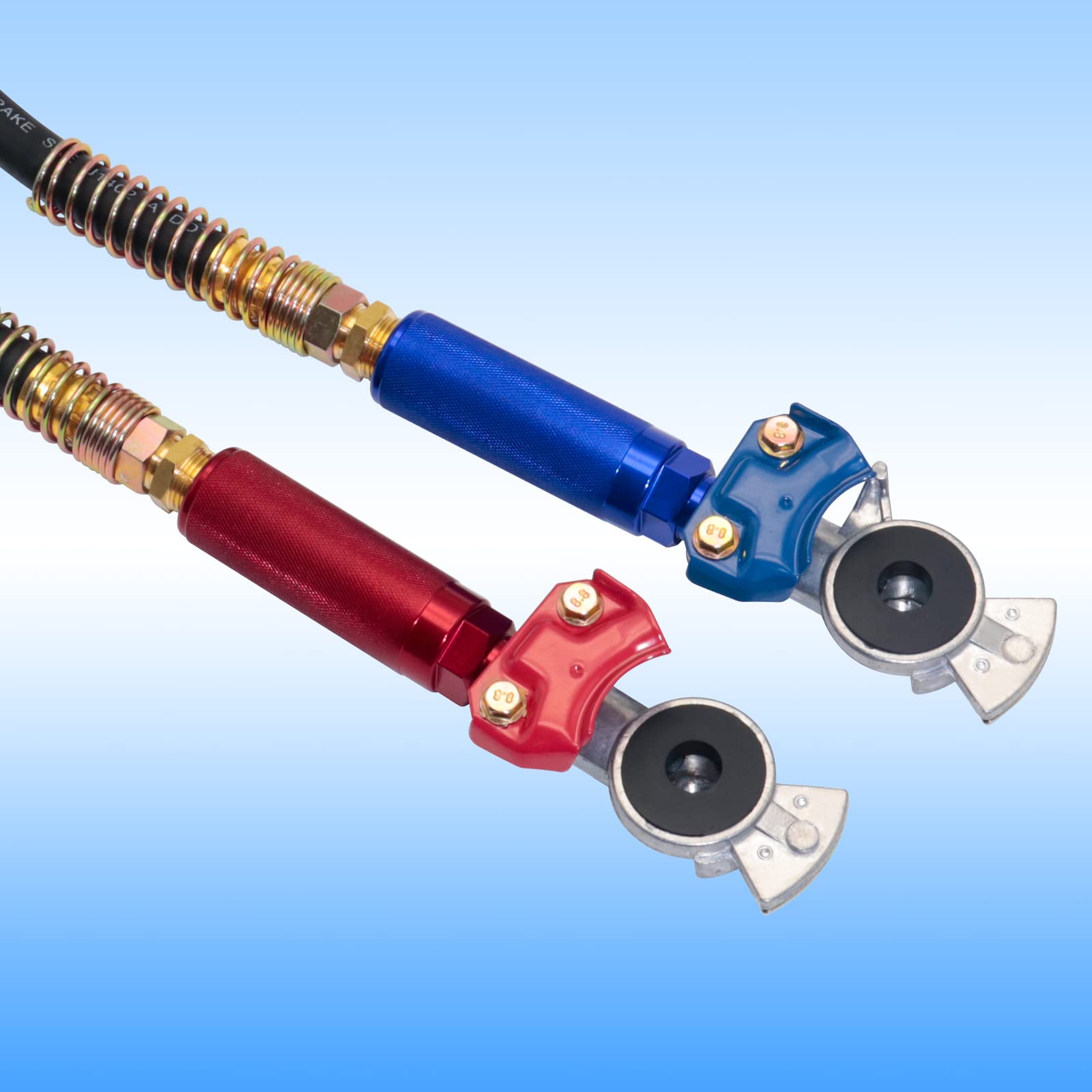 Boeray glad hand dimensions 106x56 mm for standard air brake lines.