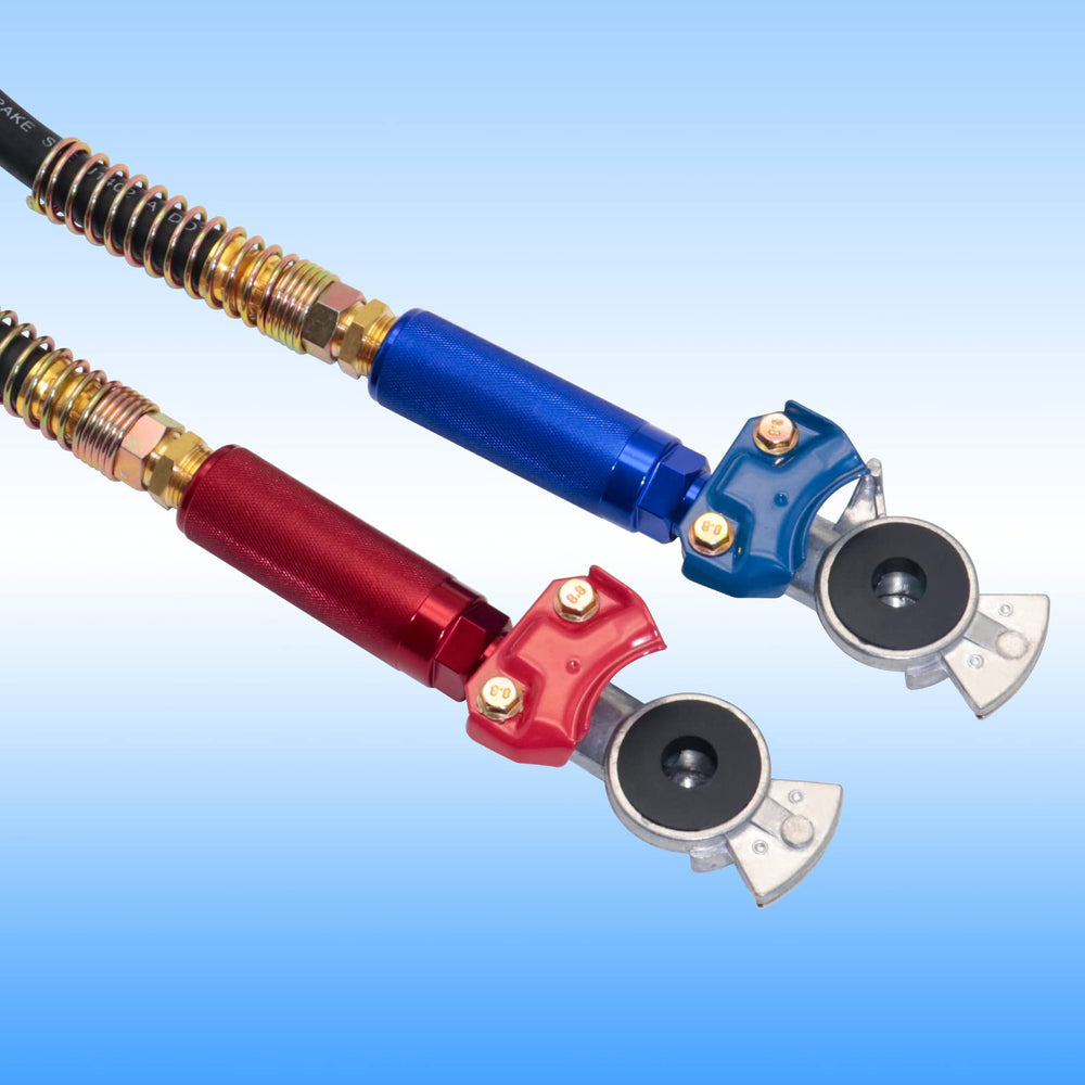 Boeray glad hand dimensions 106x56 mm for standard air brake lines.