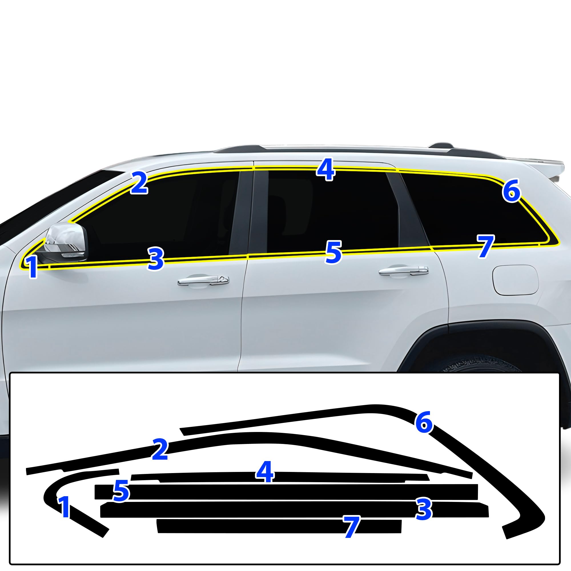 BOGAR TECH DESIGNS premium gloss black finish enhances Jeep exterior style.
