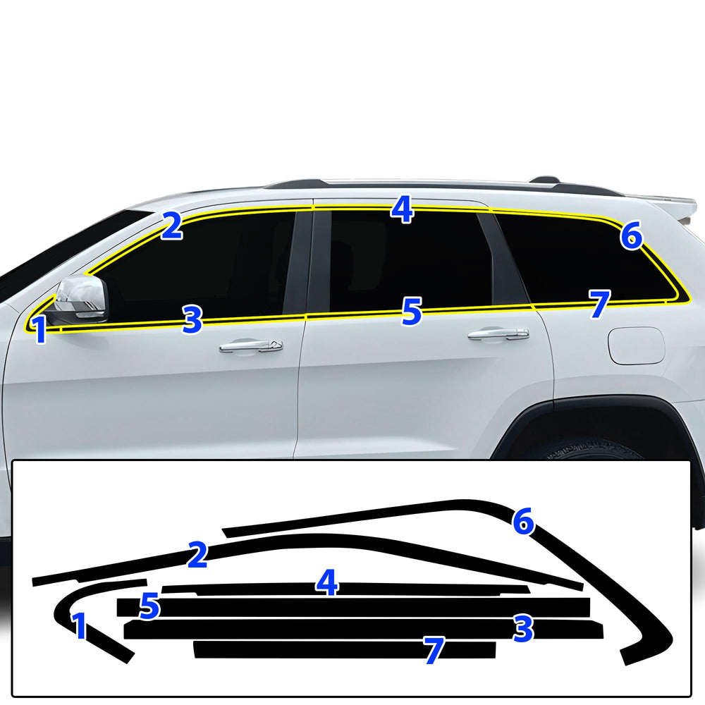 BOGAR TECH DESIGNS premium gloss black finish enhances Jeep exterior style.