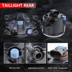 BOGYL fog light with bulbs visible demonstrating plug and play compatibility