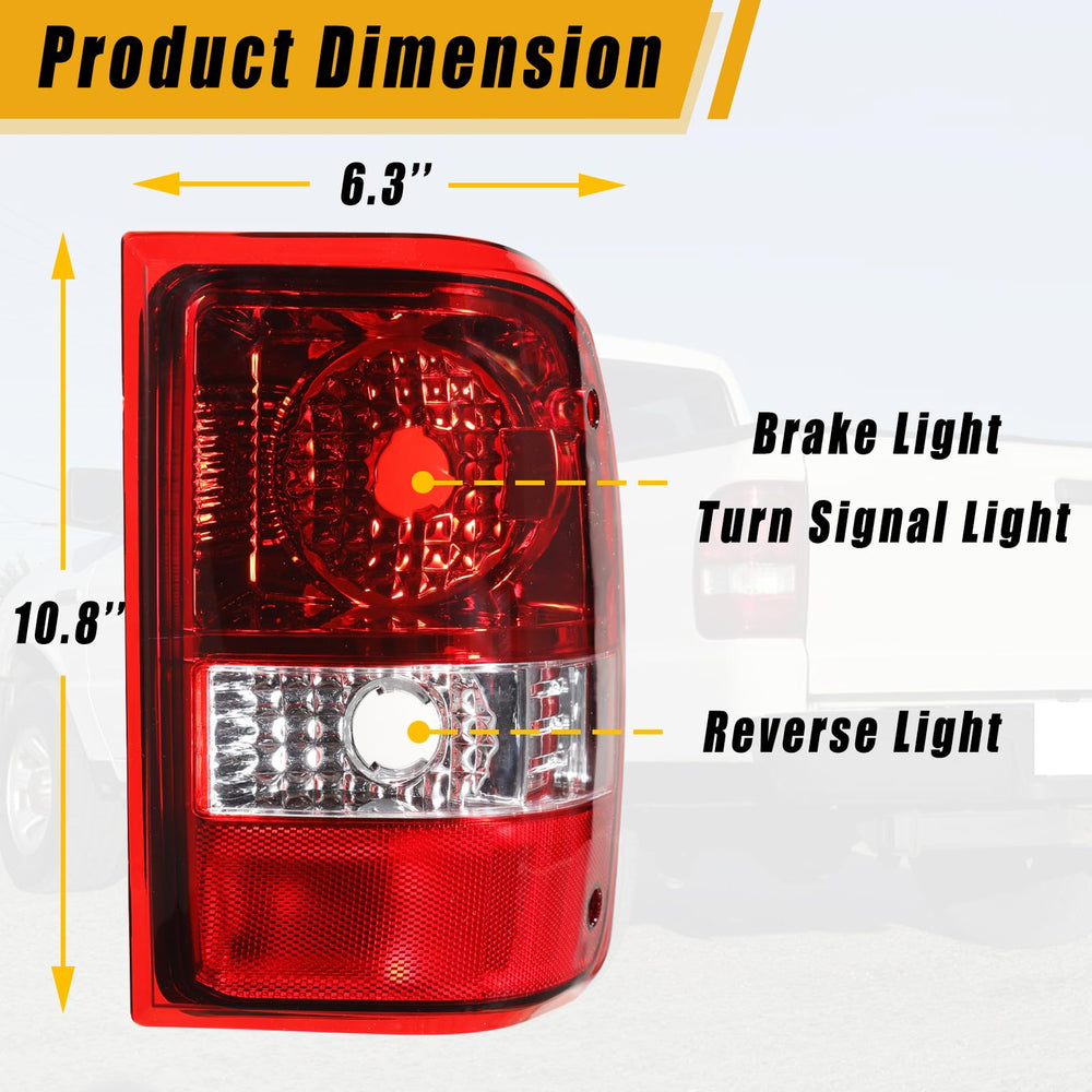 Boine left taillight for 2006-2011 Ford Ranger enhances signaling and safety.