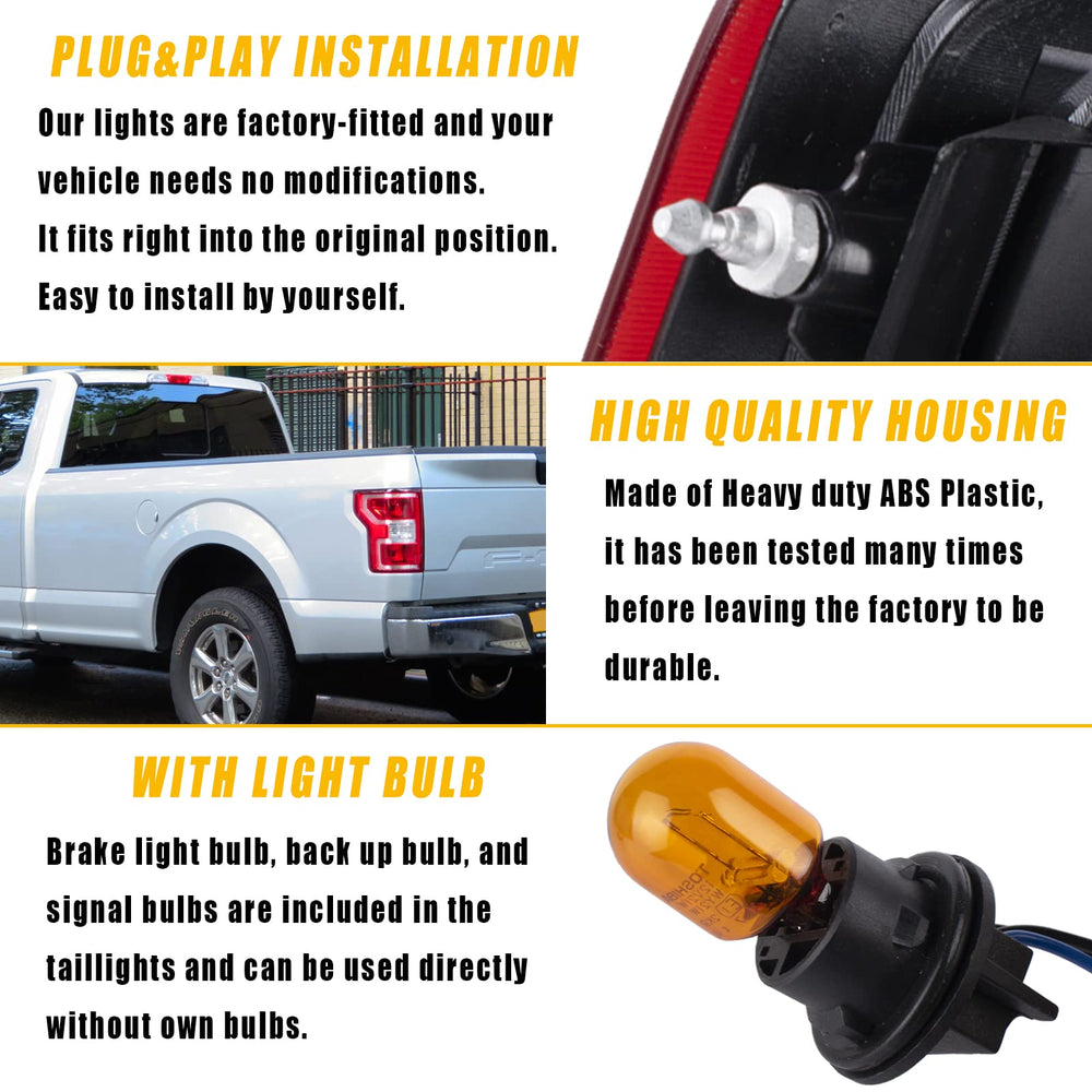 Boine tail light at night shows strong illumination for visibility