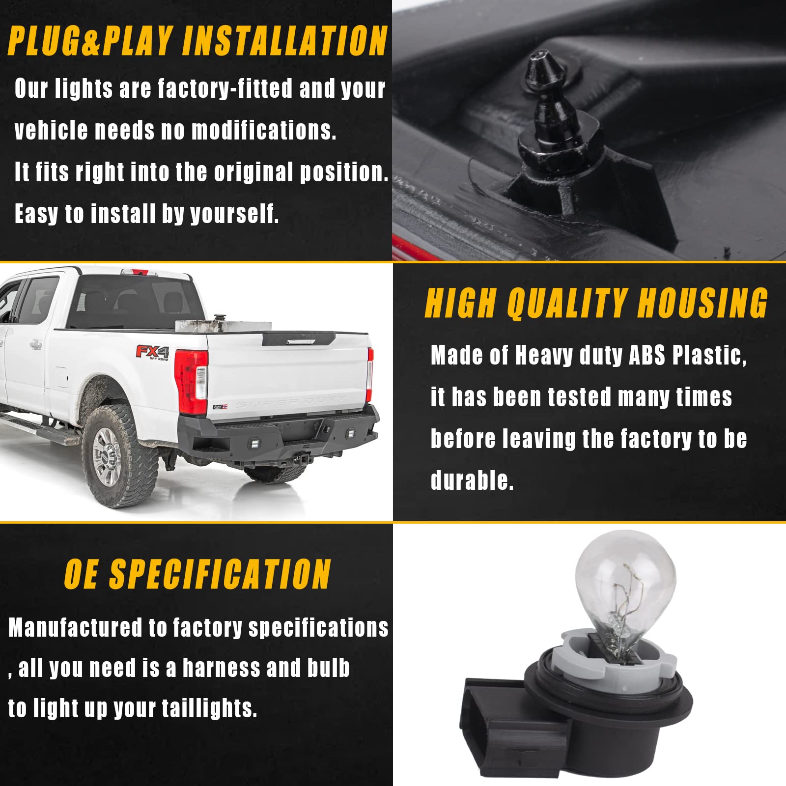 Boine tail light with lifetime warranty provides long-term peace of mind.