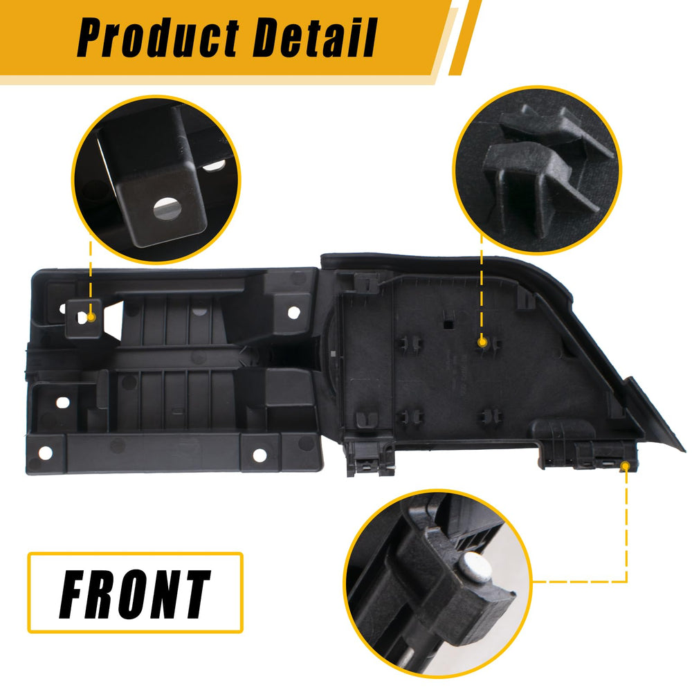 Boine fuel filler door housing white cover shows corrosion and heat resistance detail