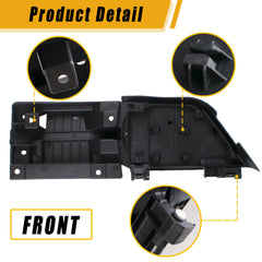 Boine fuel filler door housing white cover shows corrosion and heat resistance detail