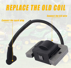 Boine ignition coil compatibility label confirms Kohler model fit.
