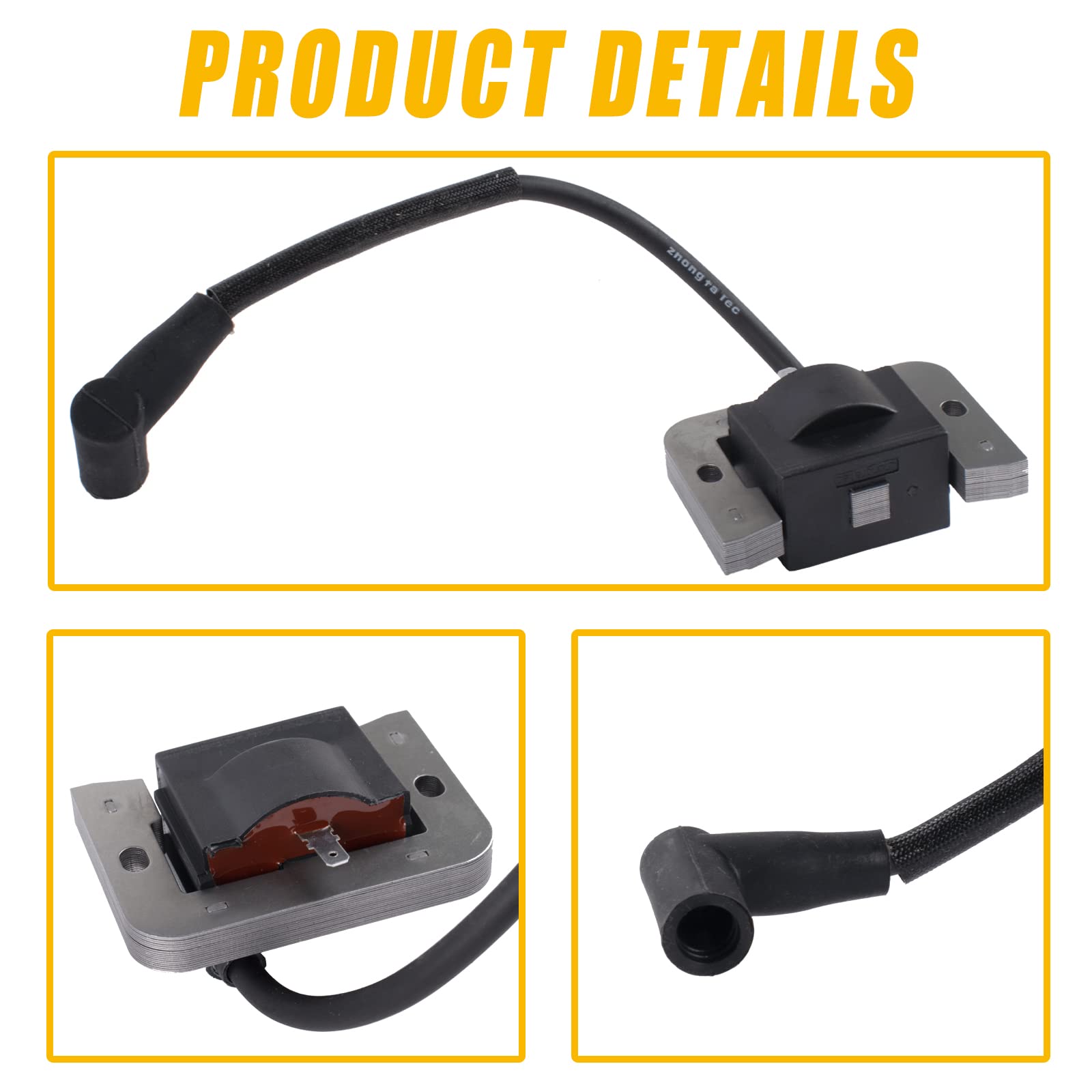 Boine ignition coil installation-ready design enables easy on-machine swap.