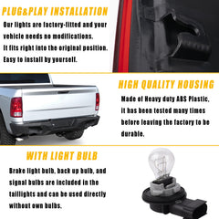 Boine left-side tail light for Ram 3500 provides reliable rear illumination.