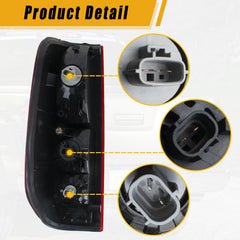 Boine left tail light Nissan Frontier 2005-2021 night illumination improves visibility.