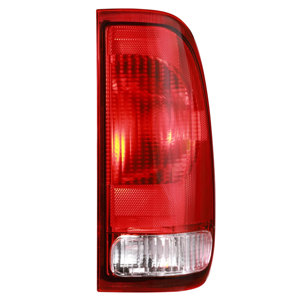 Boine right passenger tail light front view enhances nighttime visibility.