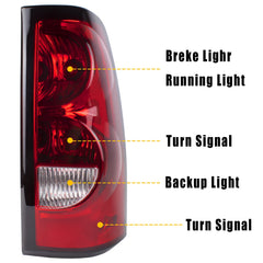 Boine right passenger tail light in package with bulb and harness