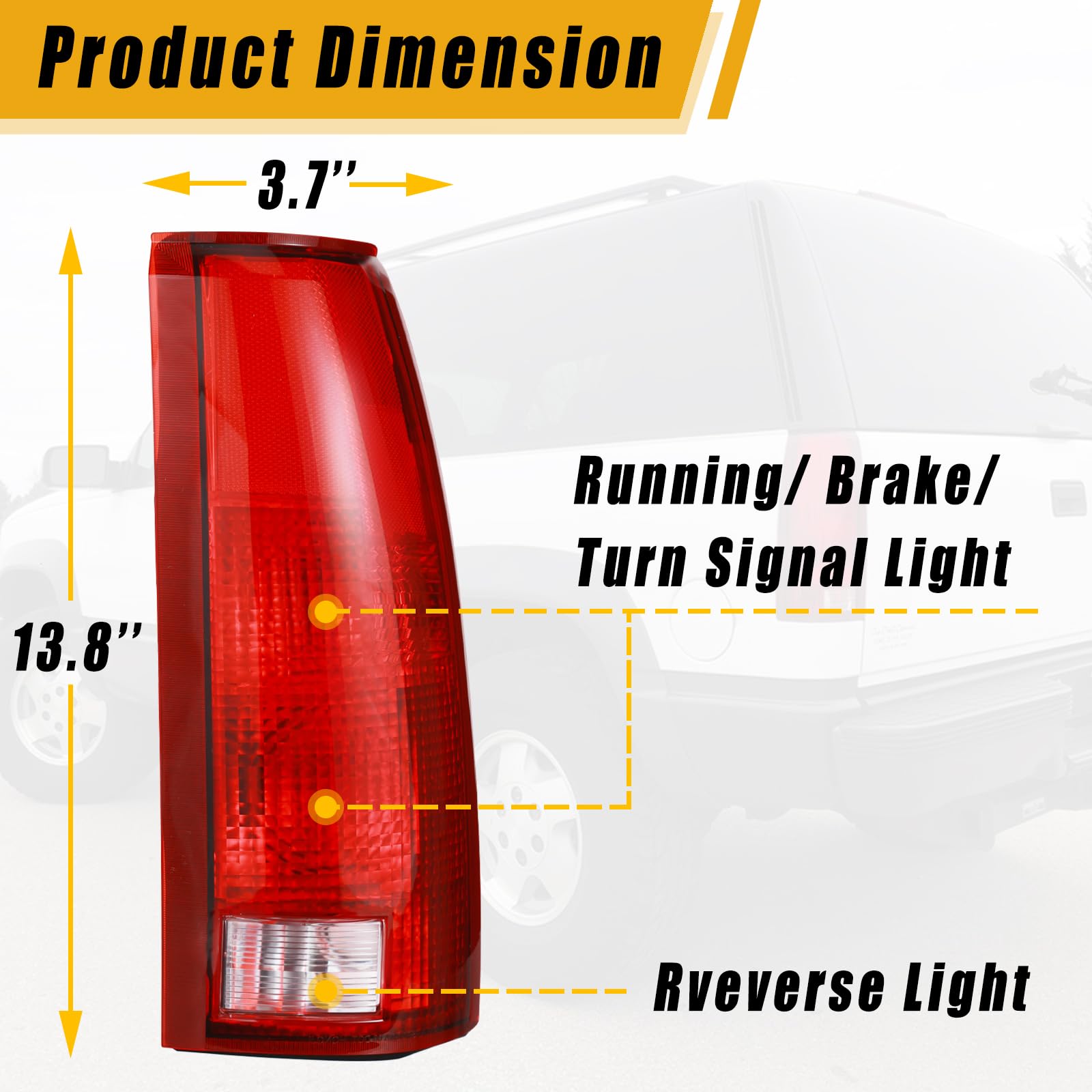 Boine tail light for Suburban/Tahoe/Blazer/Yukon enhances rear signaling on classic models.