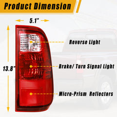 Boine tail light assembly on the right passenger side for Ford F-250/F-350