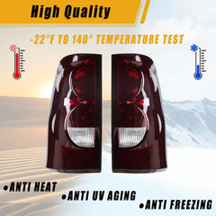 Boine brake lamp tail light left with red smoke lens for Silverado/Sierra nighttime visibility