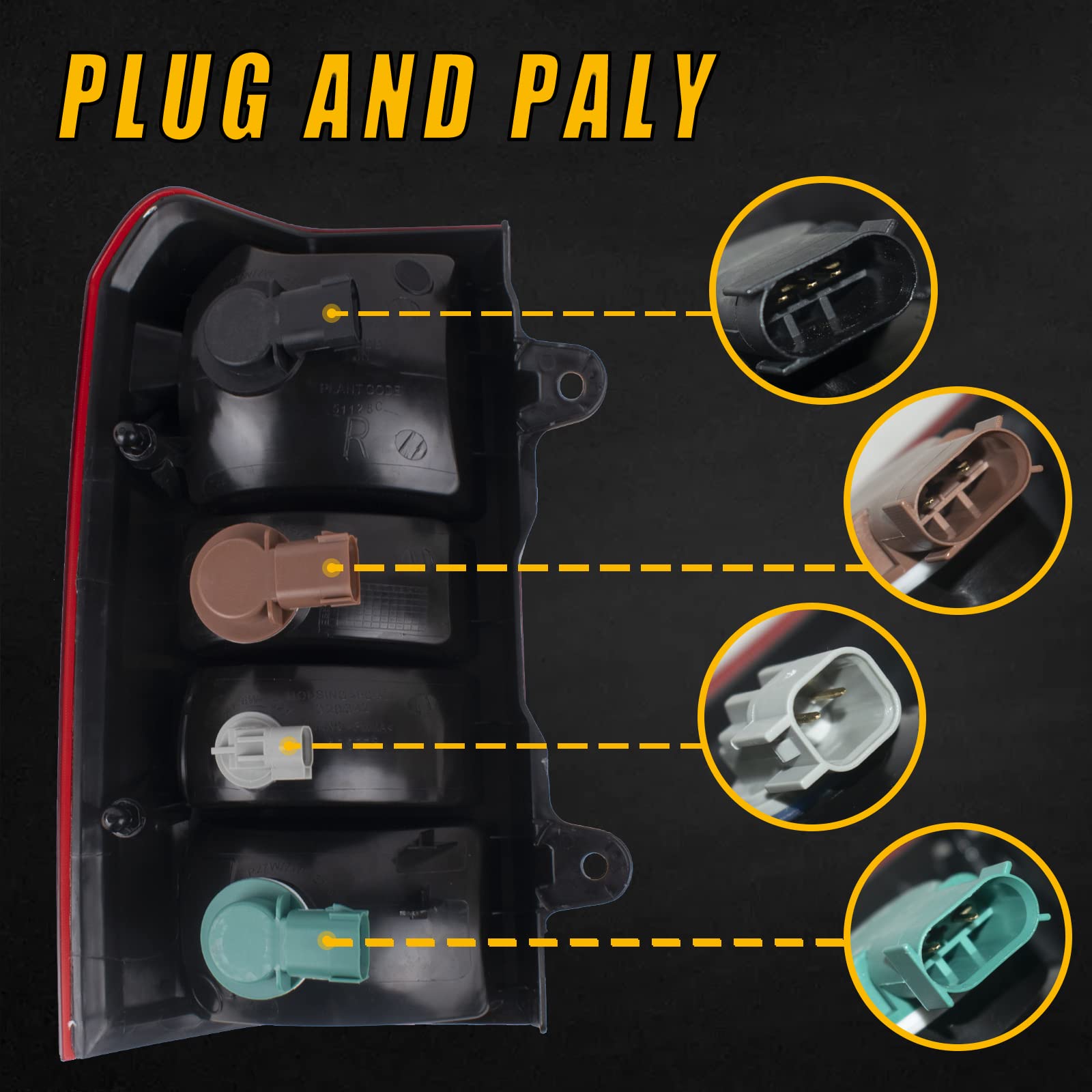 Boine taillight housing featuring rugged design for weather resistance.