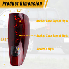 Boine tail light for Chevrolet Colorado driver side improves signal clarity