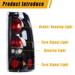 Boine tail light for Chevy Silverado passenger side with clear lens boosts night visibility.