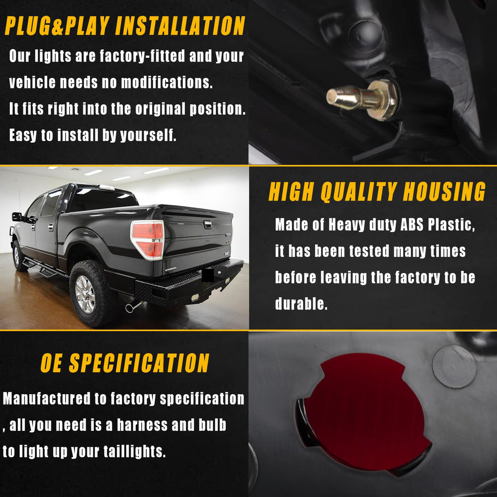 Boine plug-and-play tail light housing for Ford F-150 easy installation