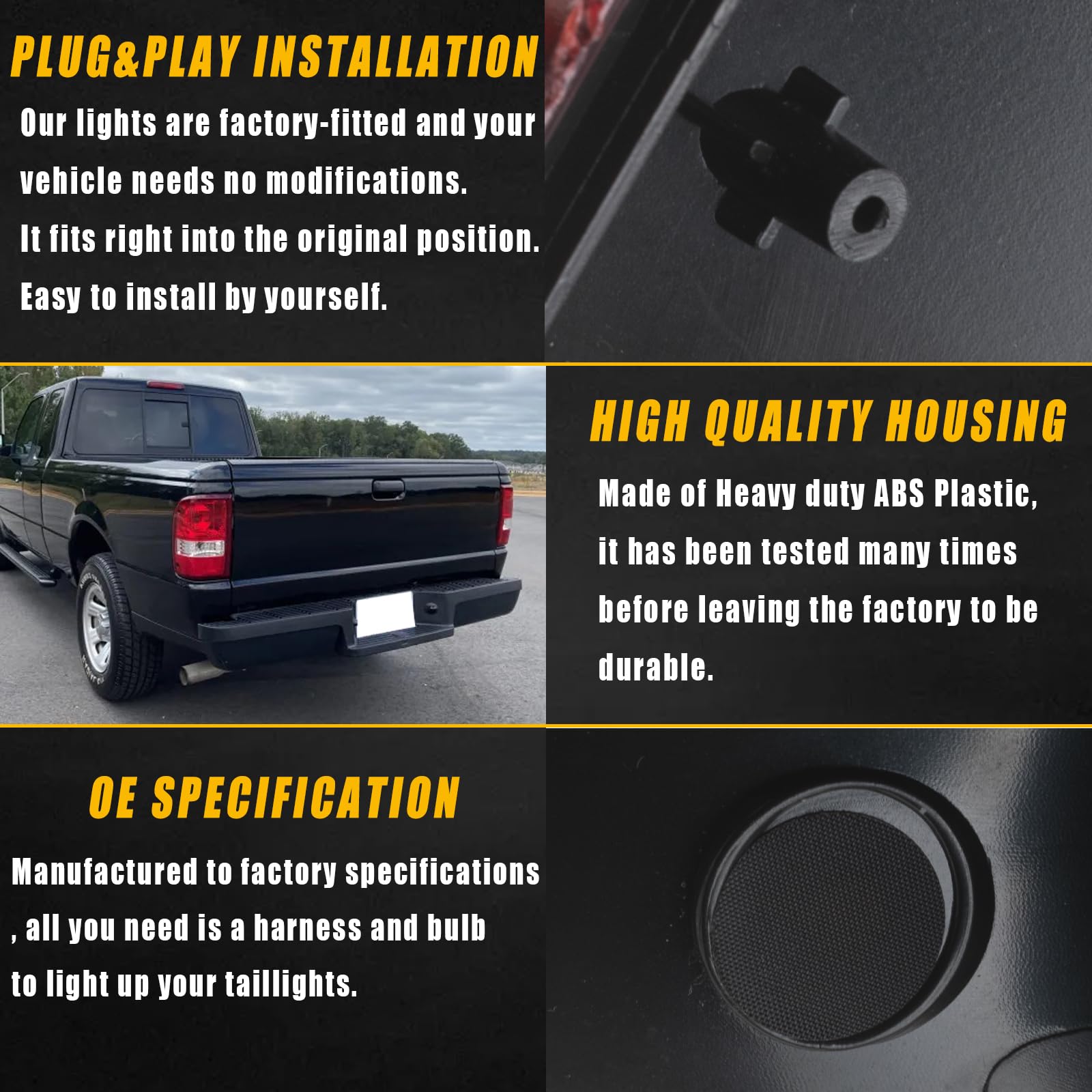 Boine tail light provides clear night illumination for Ranger.
