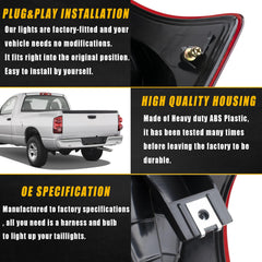 Boine plug-and-play tail light for Dodge Ram 2007-2009 replacement.