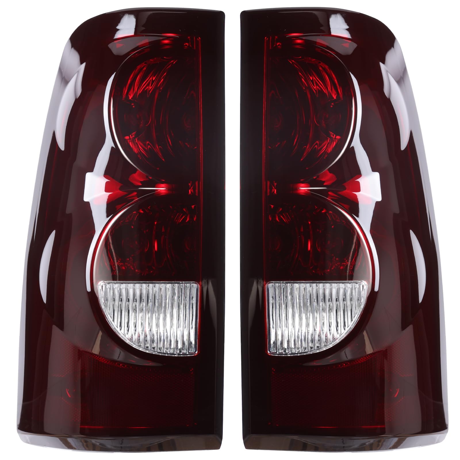 Boine tail light right passenger side for 2003-2006 Silverado with red smoke lens enhances visibility